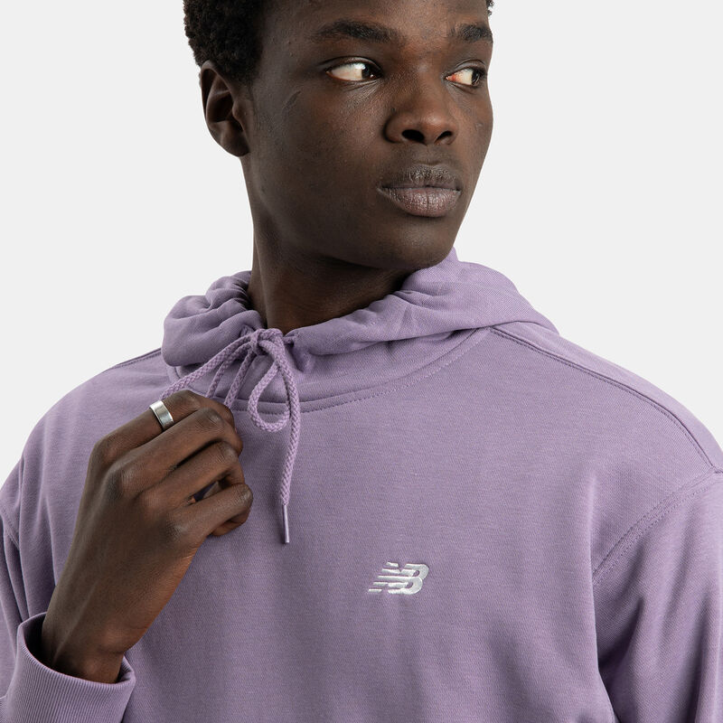 Felpa New Balance Sport Essentials French Terry, viola/bianco