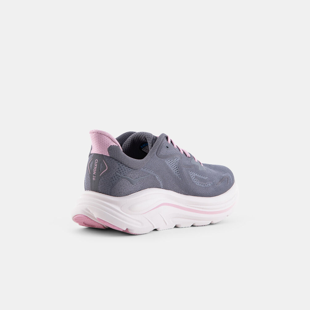 Hoka Clifton 10, grigio/rosa/bianco