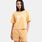 T-shirt Puma ESS Cropped No. 1 Logo, arancione/bianco