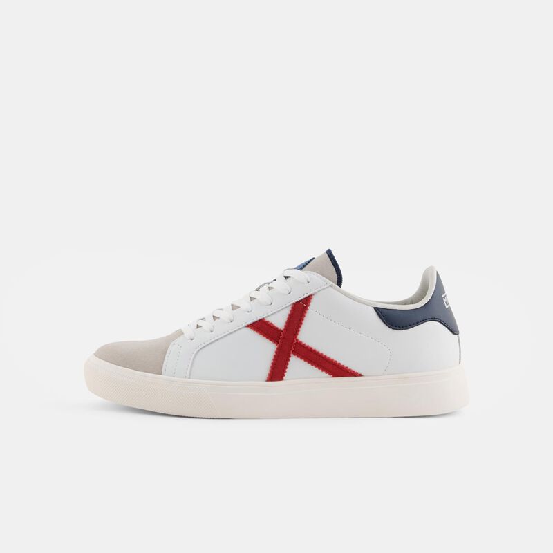 Munich Rete, bianco/blu/rosso