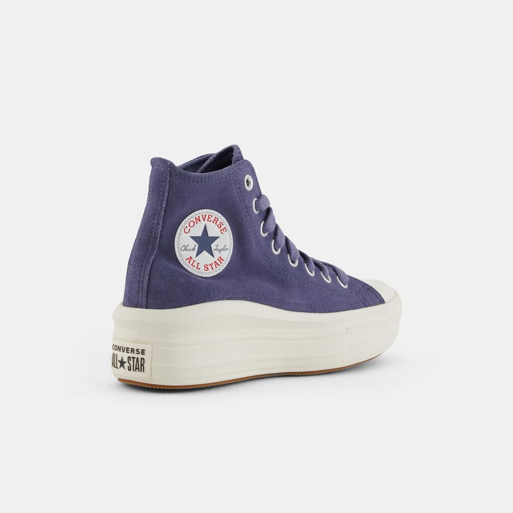 Converse Chuck Taylor All Star Move Platform Suede, blu/beige
