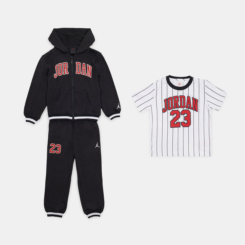 Completo Jordan MJ 23 bambini, nero/rosso/bianco