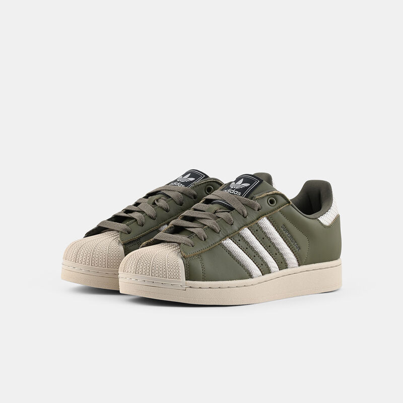 adidas Superstar II, verde/beige/grigio