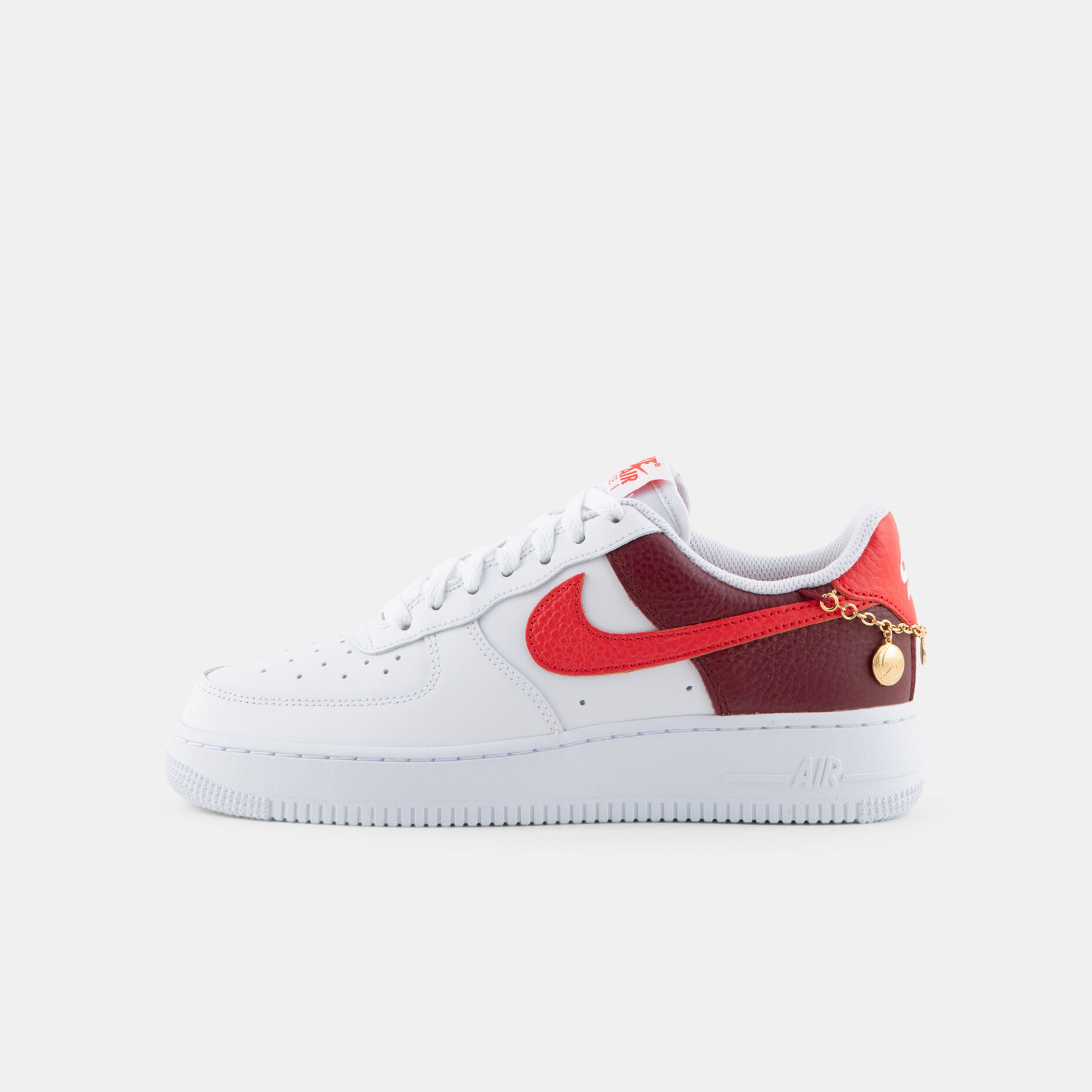 Nike Air Force 1 '07, bianco/rosso/bordeaux