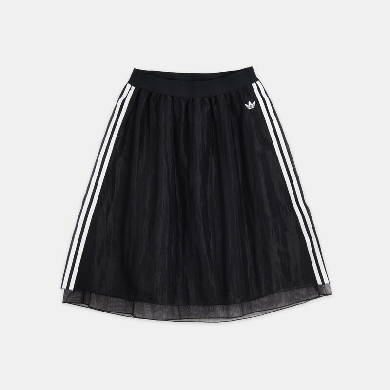 Gonna adidas Long Skirt ragazzi, nero/bianco