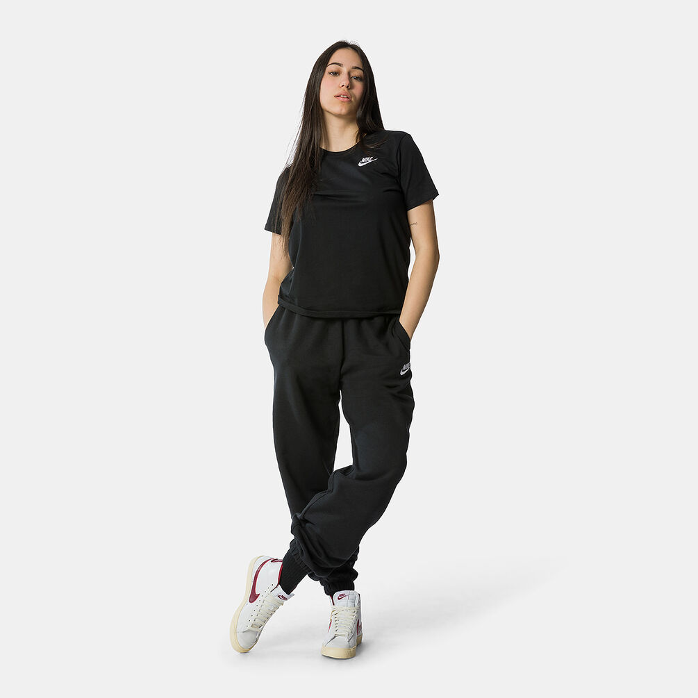 T-Shirt Nike Sportswear Club, nero/bianco