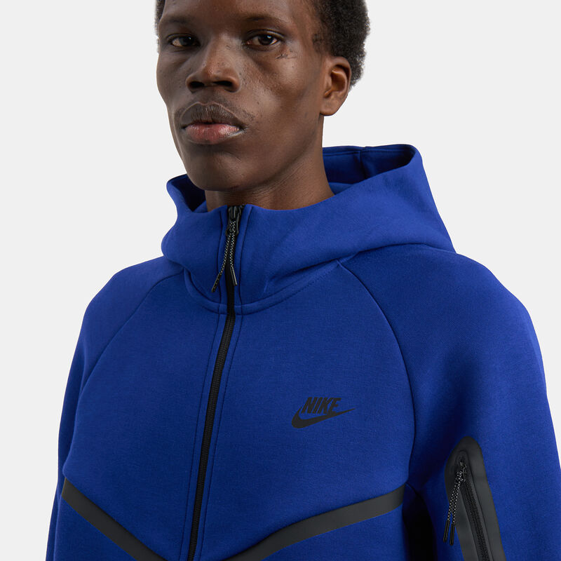 Felpa con zip Nike Sportswear Tech Fleece Windrunner, blu/nero