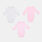 Body Nike Swoosh neonati (3 pz), rosa/bianco/grigio
