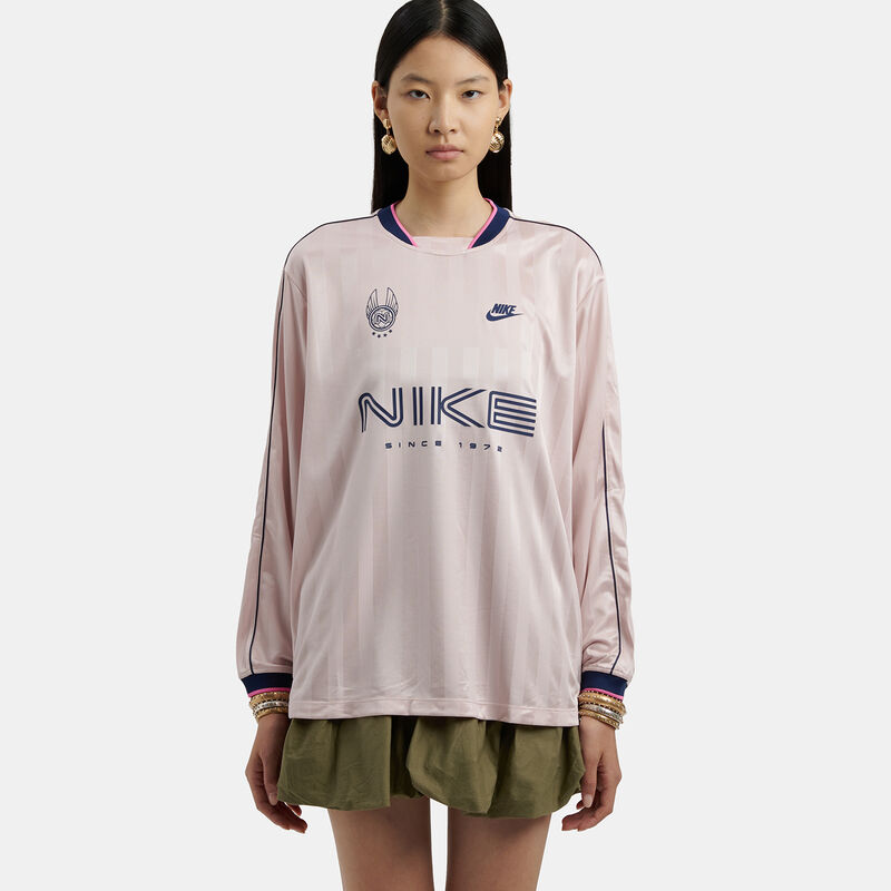 Maglia a maniche lunghe Nike Sportswear Jersey Top, rosa/blu