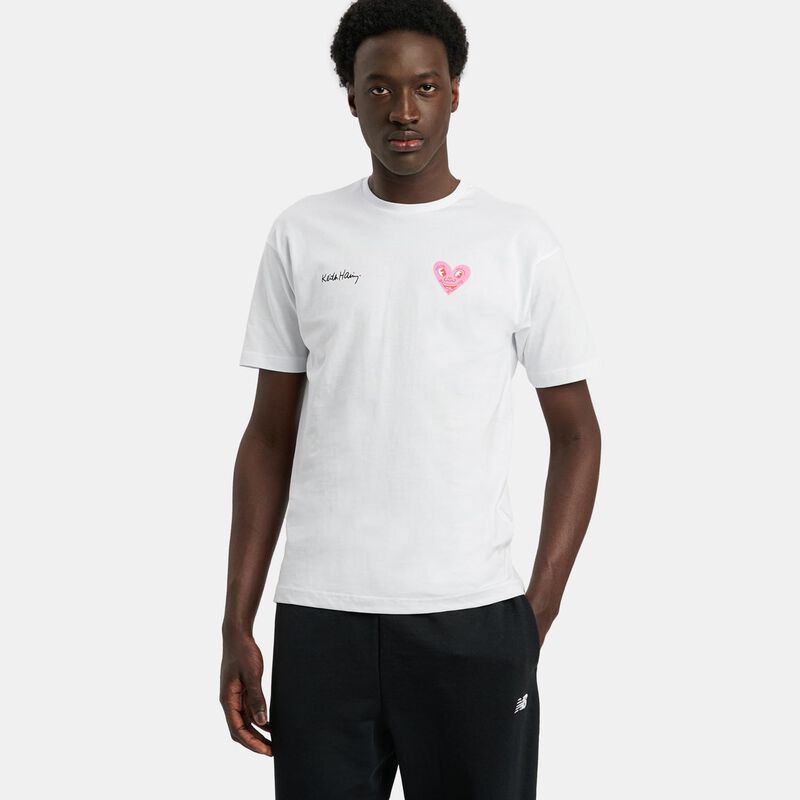 T-shirt Speedy Tee Keith Haring, bianco/rosa/nero