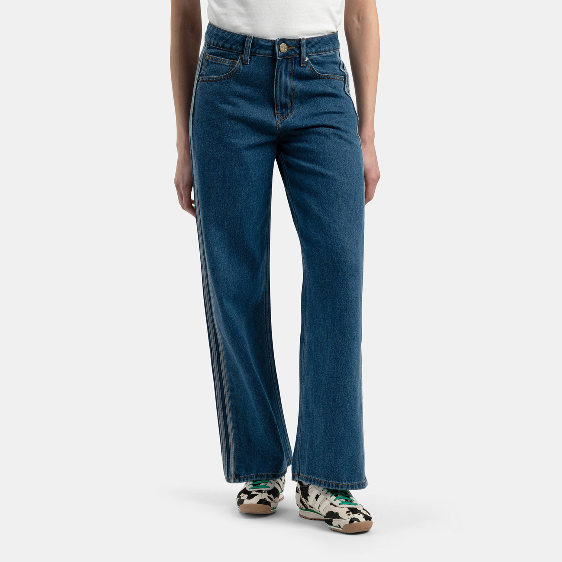 Jeans adidas Firebird, blu
