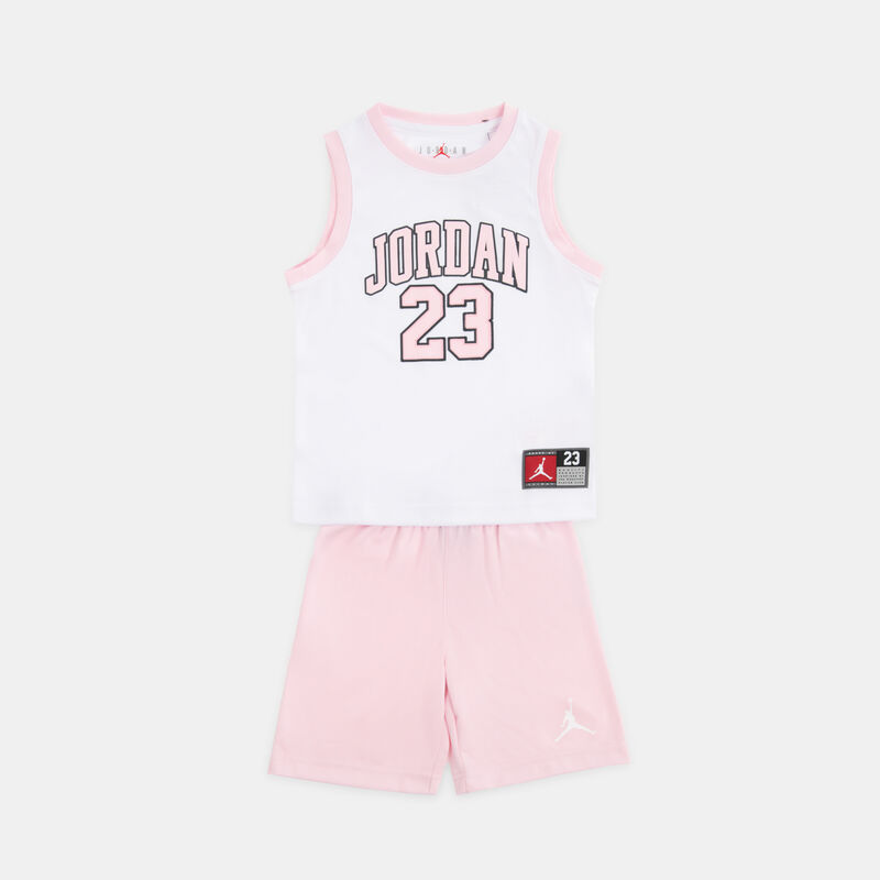 Completo Jordan 23 bambini, rosa/bianco
