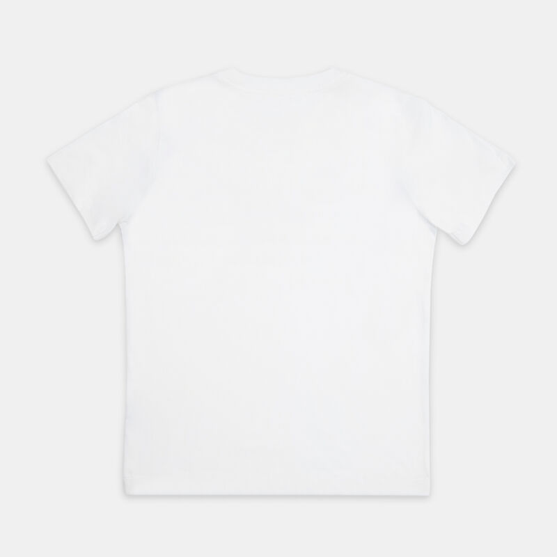 T-shirt Nike Sportswear Brandmark ragazzi, bianco/blu/azzurro