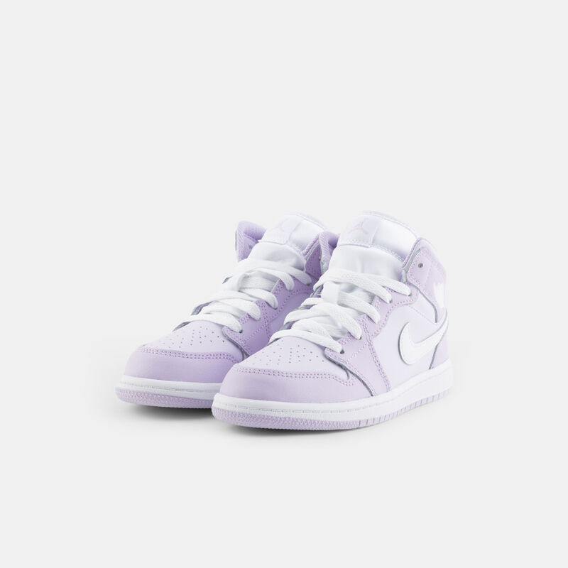 Air Jordan 1 Mid Violet Mist Barely Grape (PS), viola/bianco