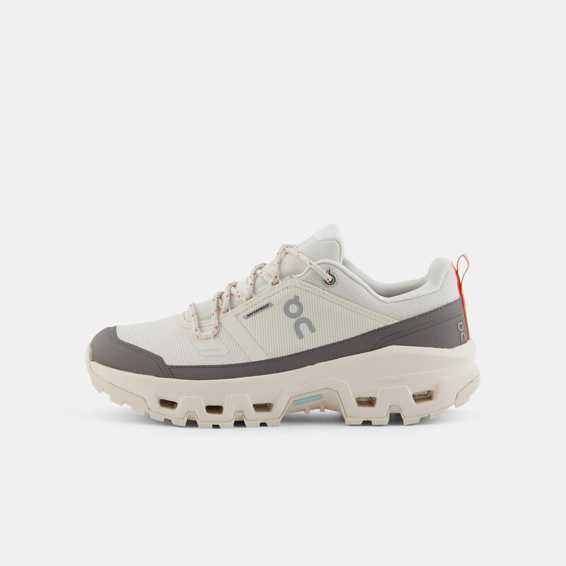 On Cloudrock Low Waterproof, beige/grigio/arancione