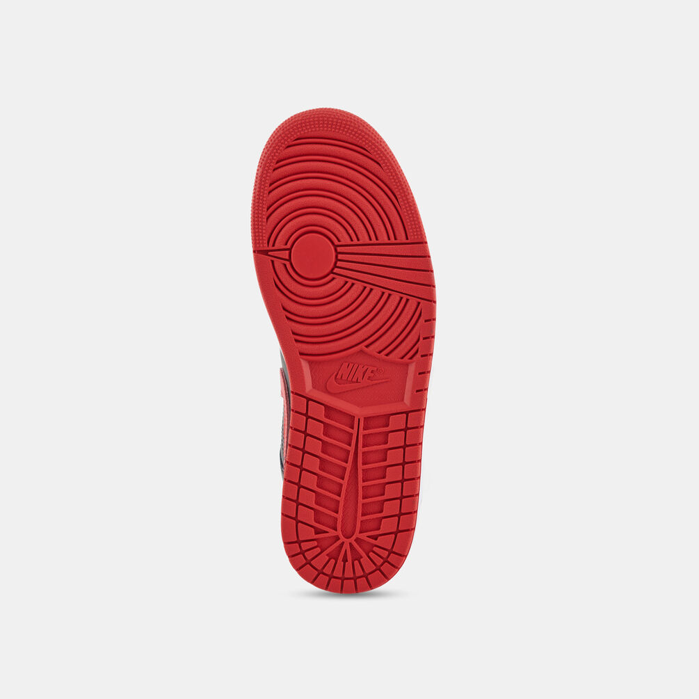 Air Jordan 1 Mid Black University Red, nero/rosso