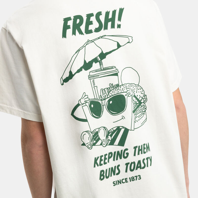 T-Shirt Levi's Relaxed Fit, bianco/verde