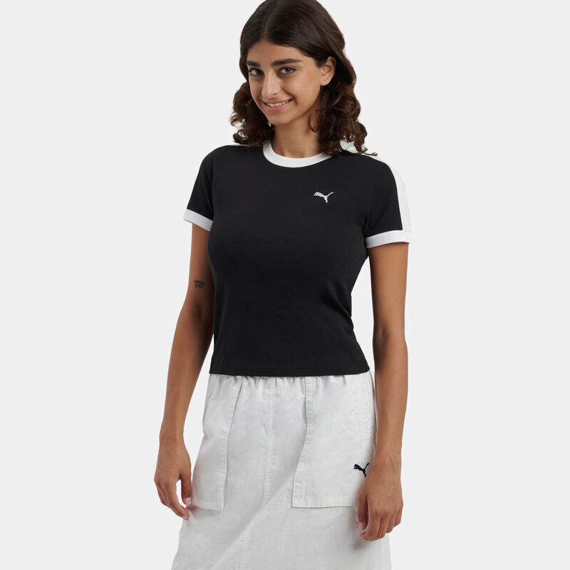 T-Shirt Puma T7 Slim, nero