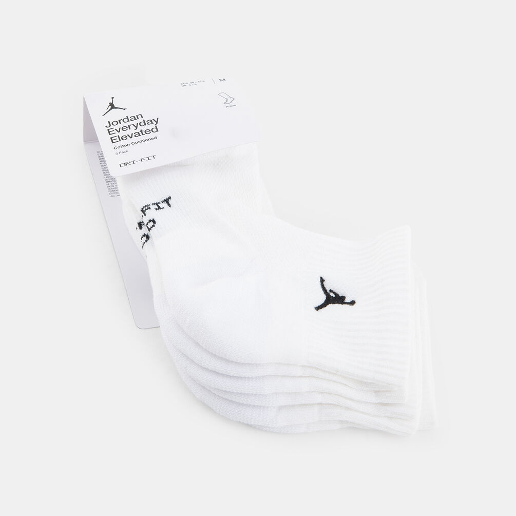 Calzini Jordan Everyday Elevated (3 paia), bianco/nero