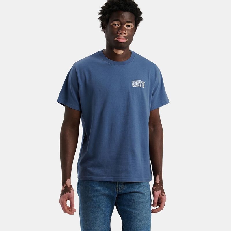 T-shirt Levi's Graphic Relaxed Fit, blu/bianco