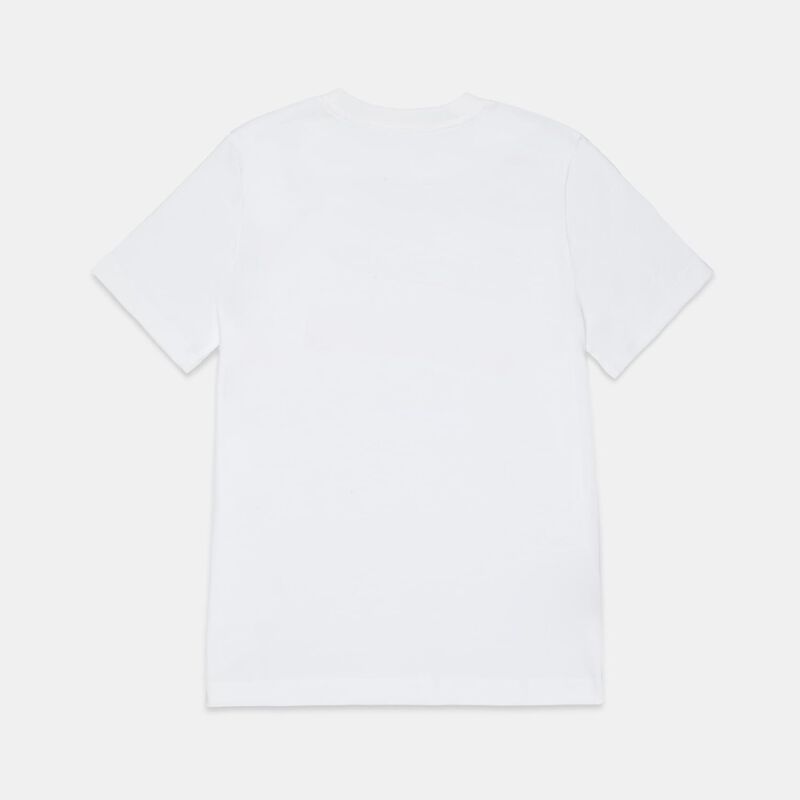 T-shirt Nike Sportswear Boxy ragazzi, bianco/giallo/blu