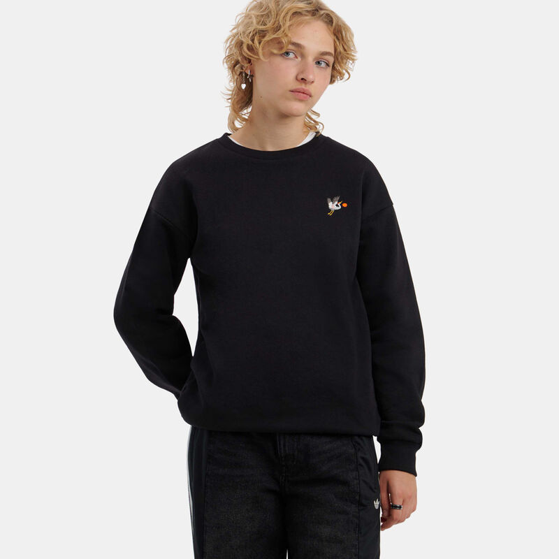 Felpa Speedy Fleece AW LAB Crew, nero/bianco/arancione