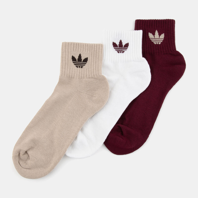 Calzini adidas Mid Crew (3 paia), beige/bianco/marrone