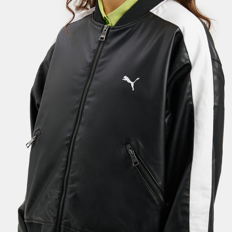 Giacca Puma T7 Bomber, nero/bianco