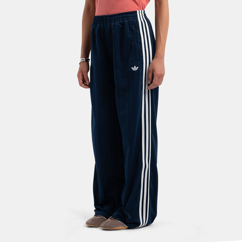 Pantaloni adidas Firebird Pinstripe Loose, blu/bianco
