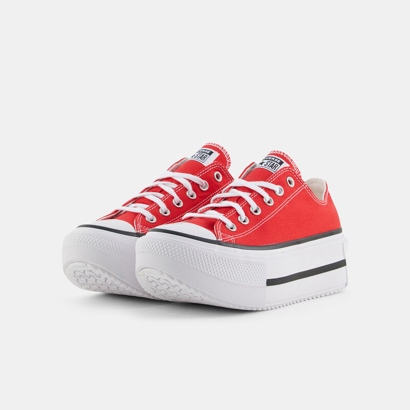 Converse Chuck Taylor All Star Lift Double Stack Platform, rosso/bianco