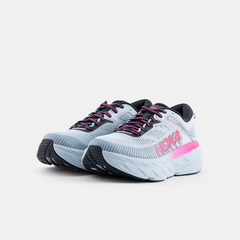 Hoka Bondi 7, azzurro/rosa/nero