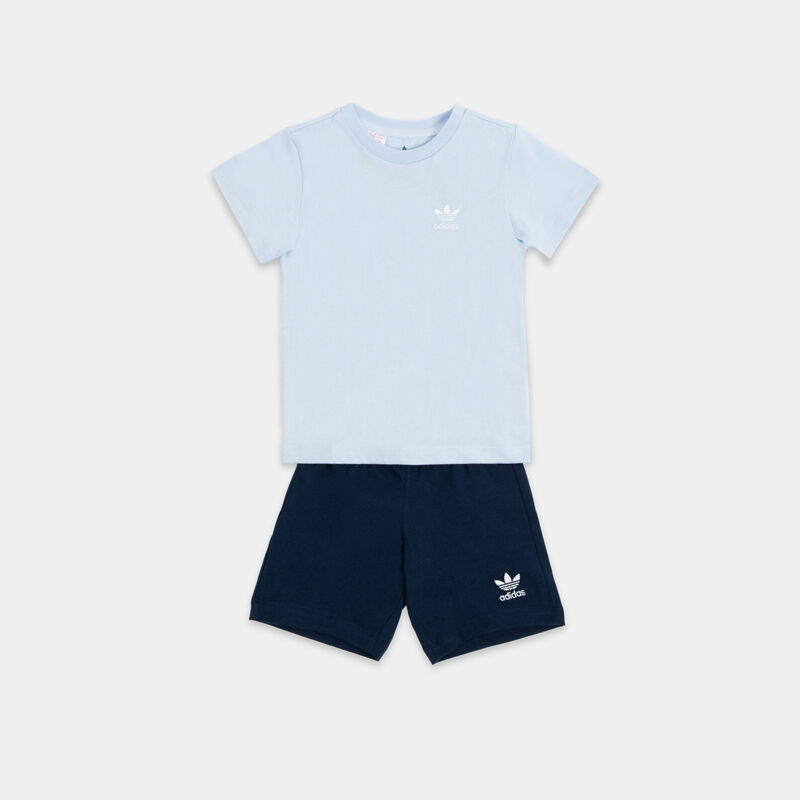 Completo adidas Trefoil Essentials neonati, azzurro/blu