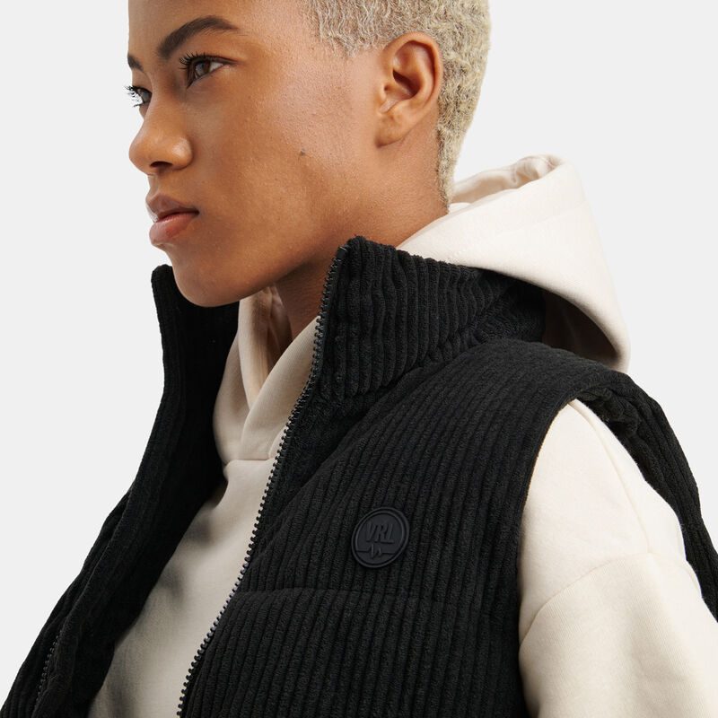 Smanicato VRL Puffer Corduroy, nero