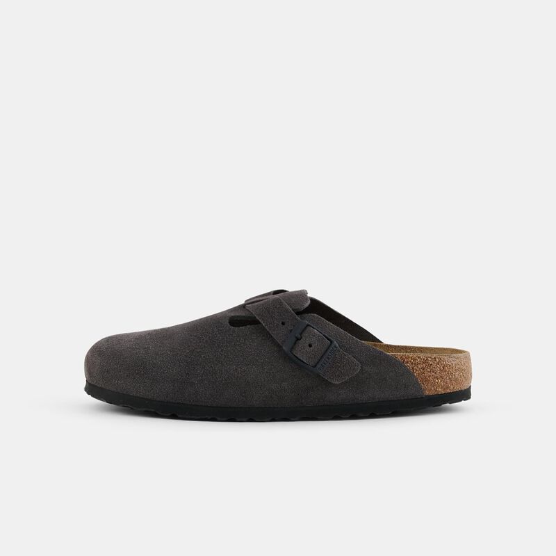 Birkenstock Boston, grigio/marrone