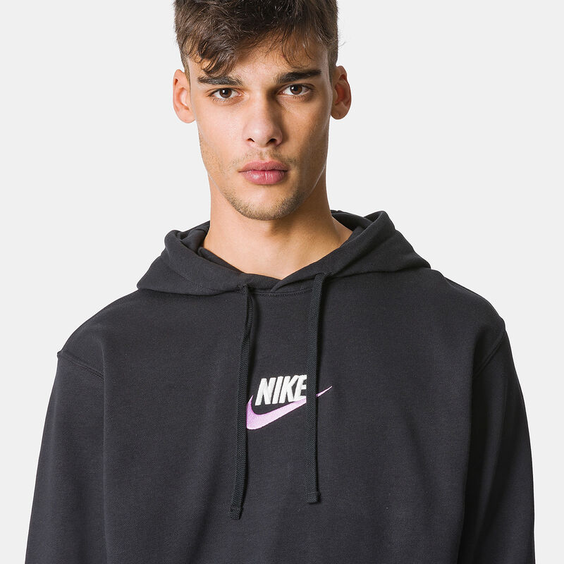 Felpa Nike Club, Nero/bianco