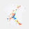 T-shirt Jordan Splash bambini, bianco/multicolor