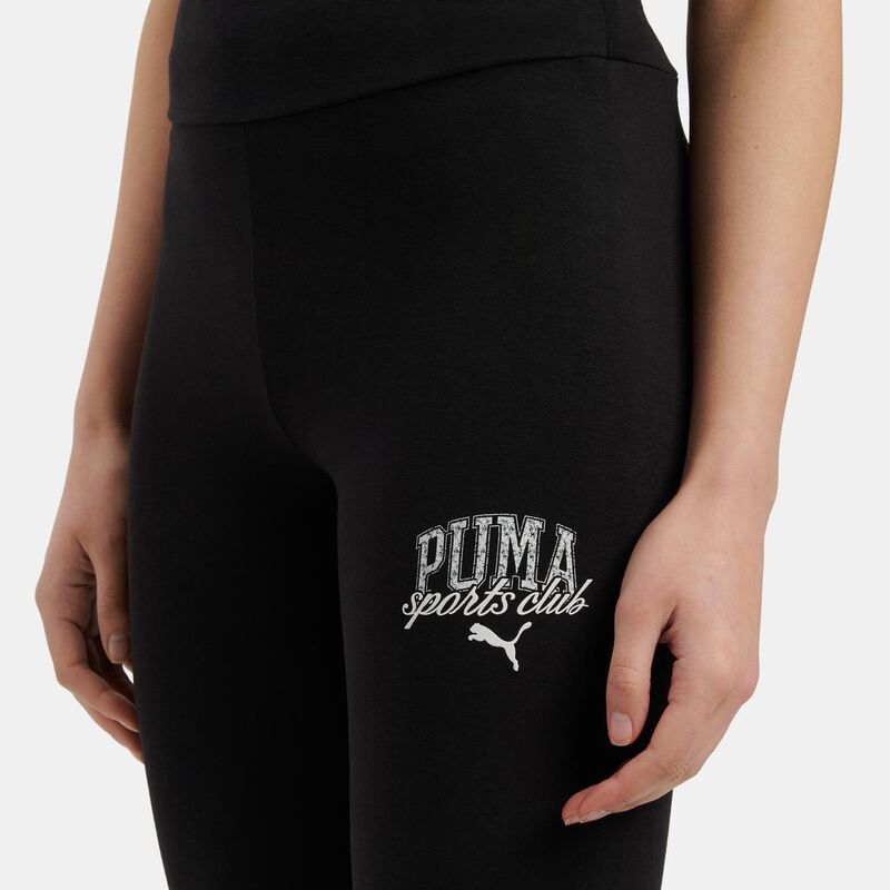 Leggings Puma CLASS High-Waist, nero/bianco