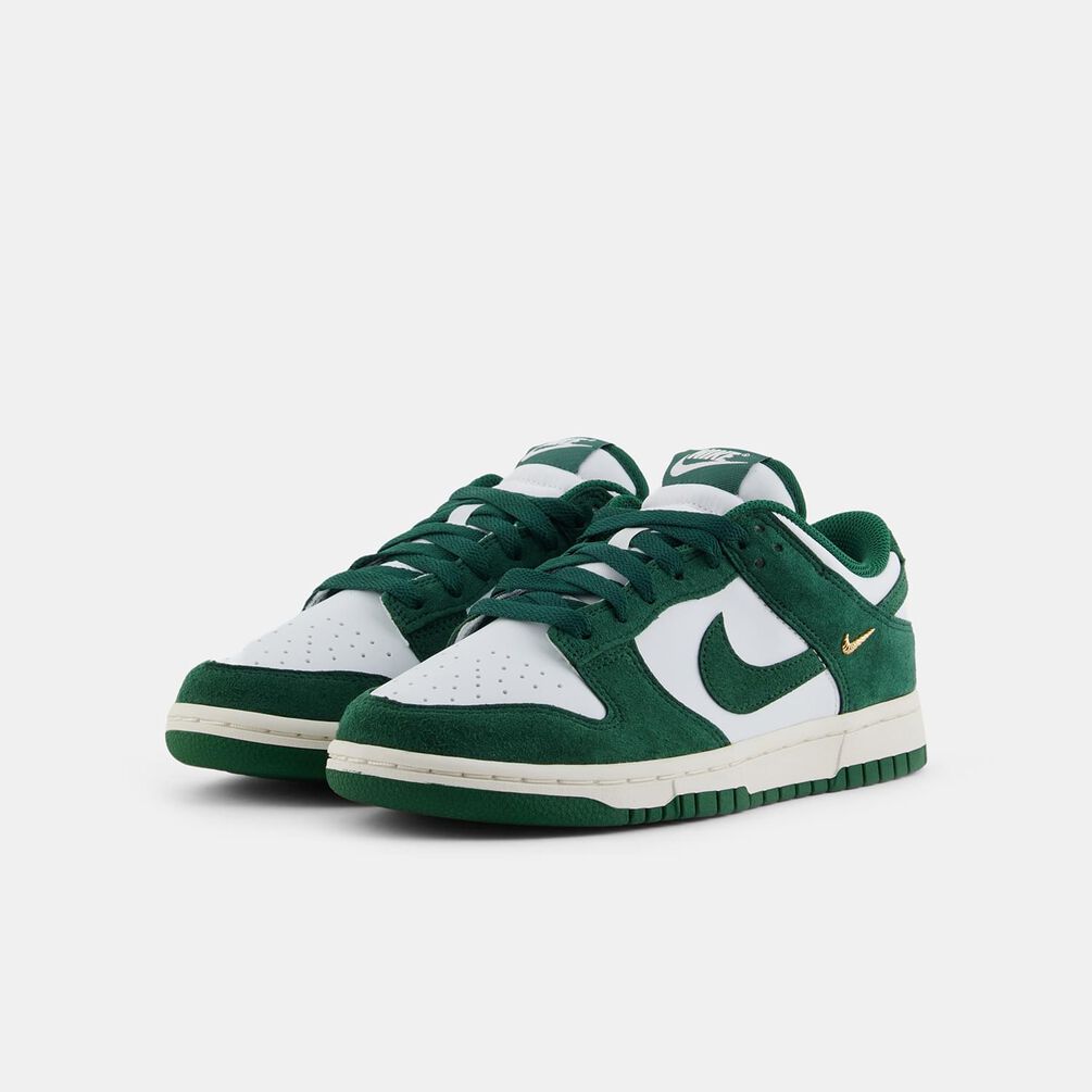 Nike Dunk Low Gorge Green Gold Mini Swoosh (W), verde/bianco/oro