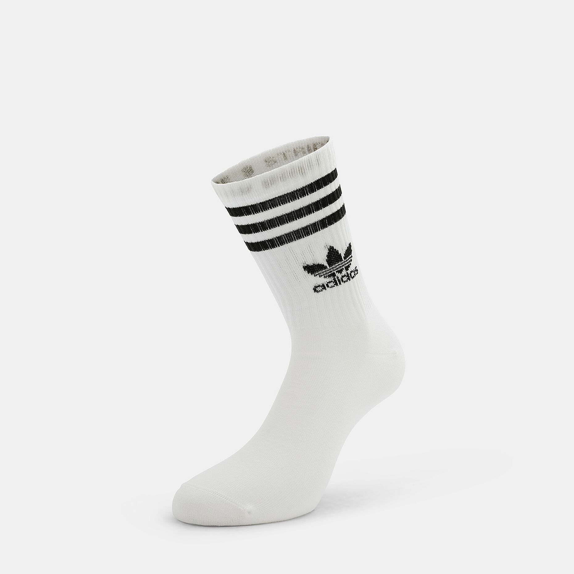 Calzini adidas mid cut (3 paia), bianco/nero