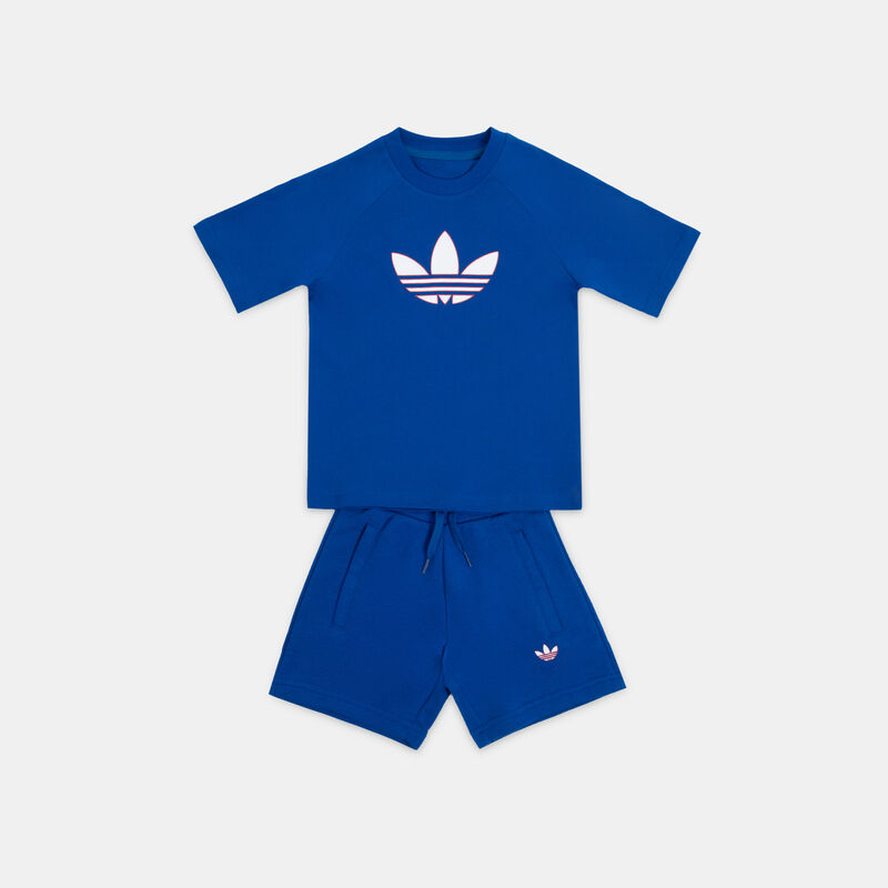 Completo adidas Trefoil bambini, blu