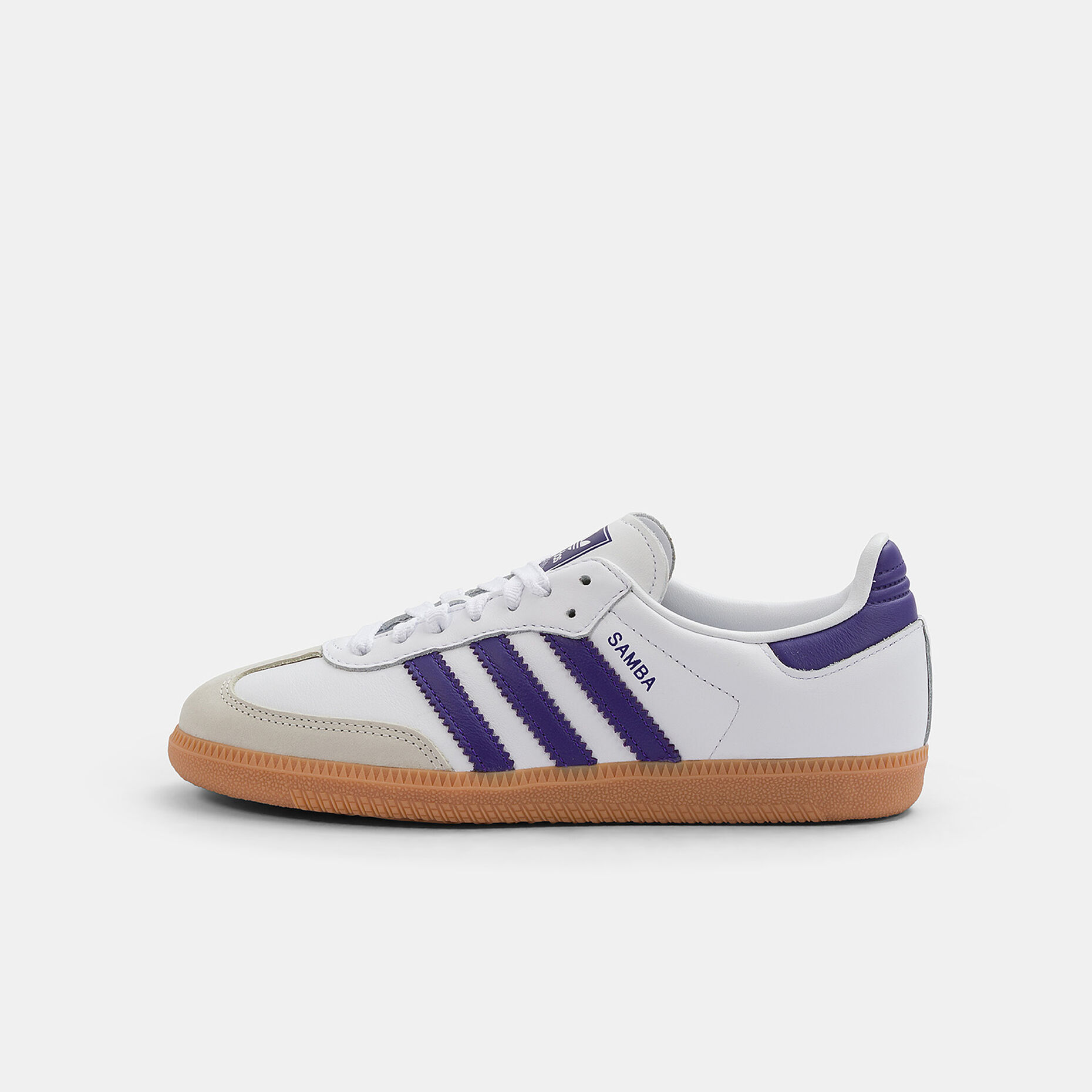 adidas Samba OG, Bianco/viola/marrone