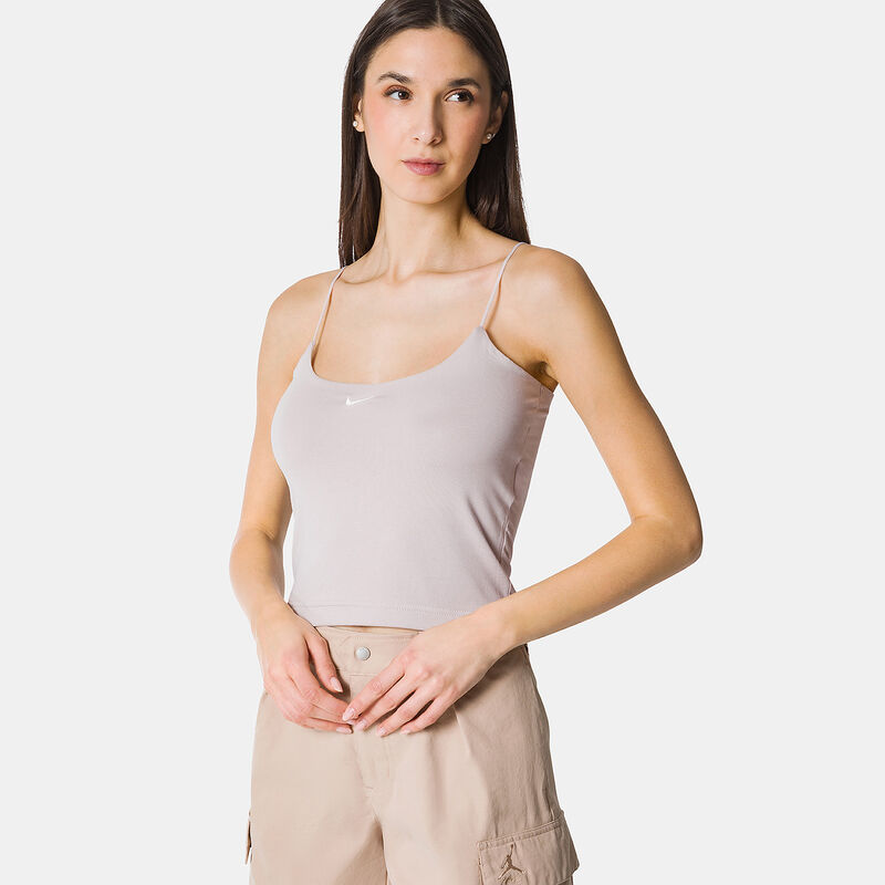 Top Nike Sportswear Chill Knit, Rosa/bianco