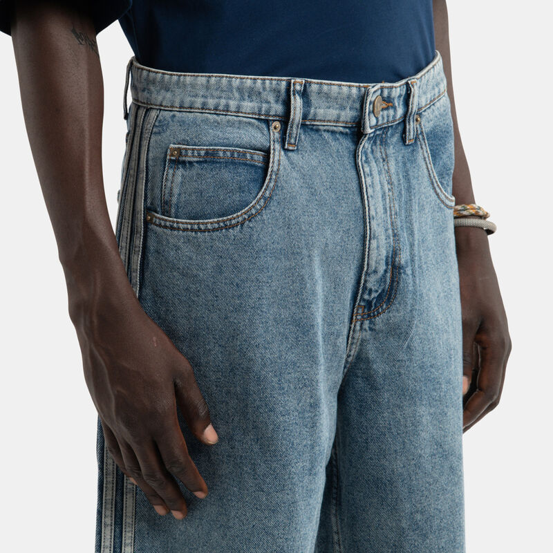 Jorts adidas adicolor Denim Firebird, azzurro