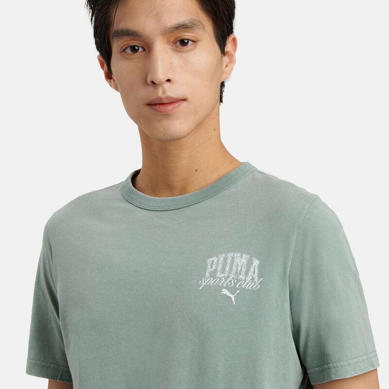 T-shirt Puma CLASS Washed, verde/bianco