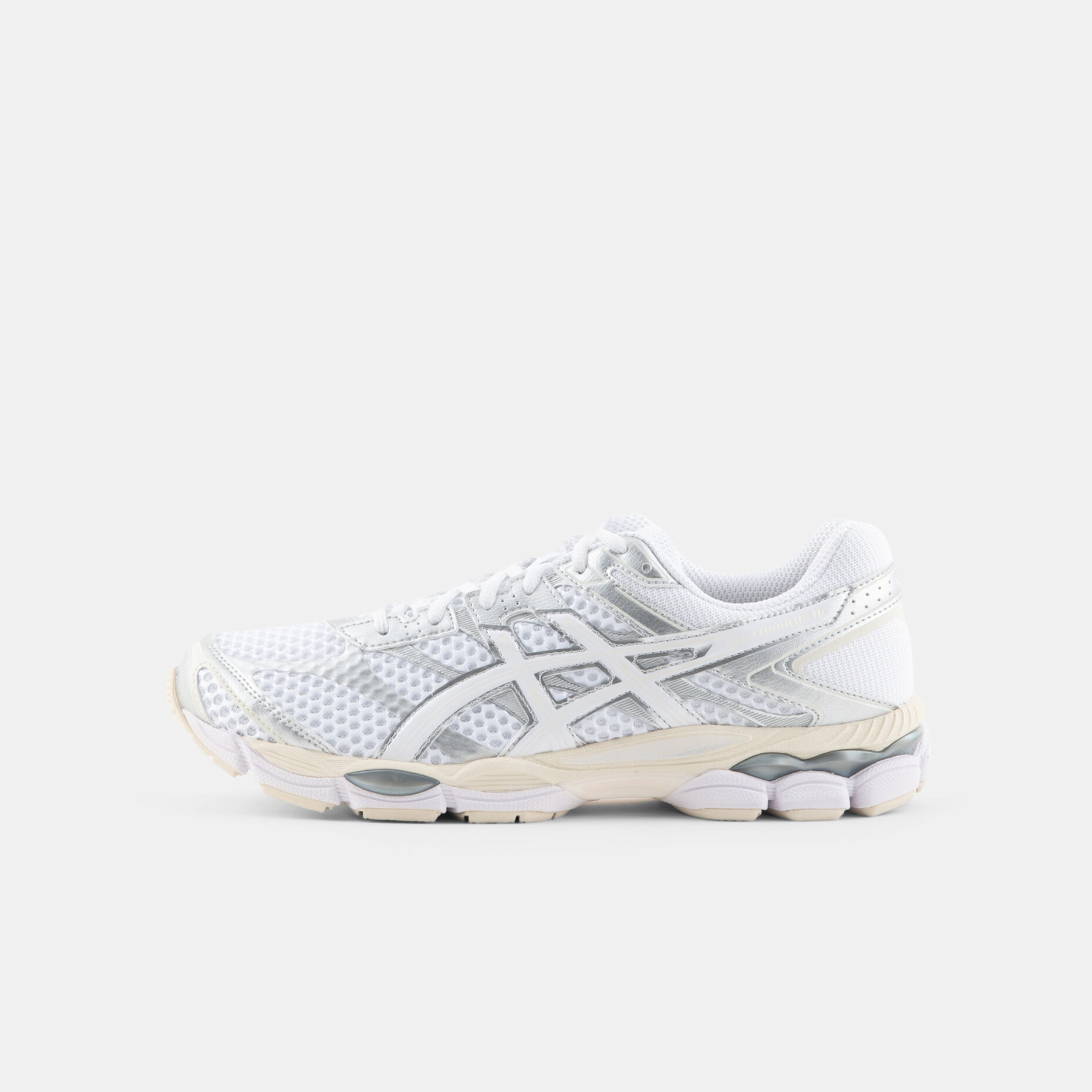 Asics Gel-Cumulus 16, bianco/argento/beige