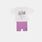 Completo Jordan bambini, bianco/fucsia