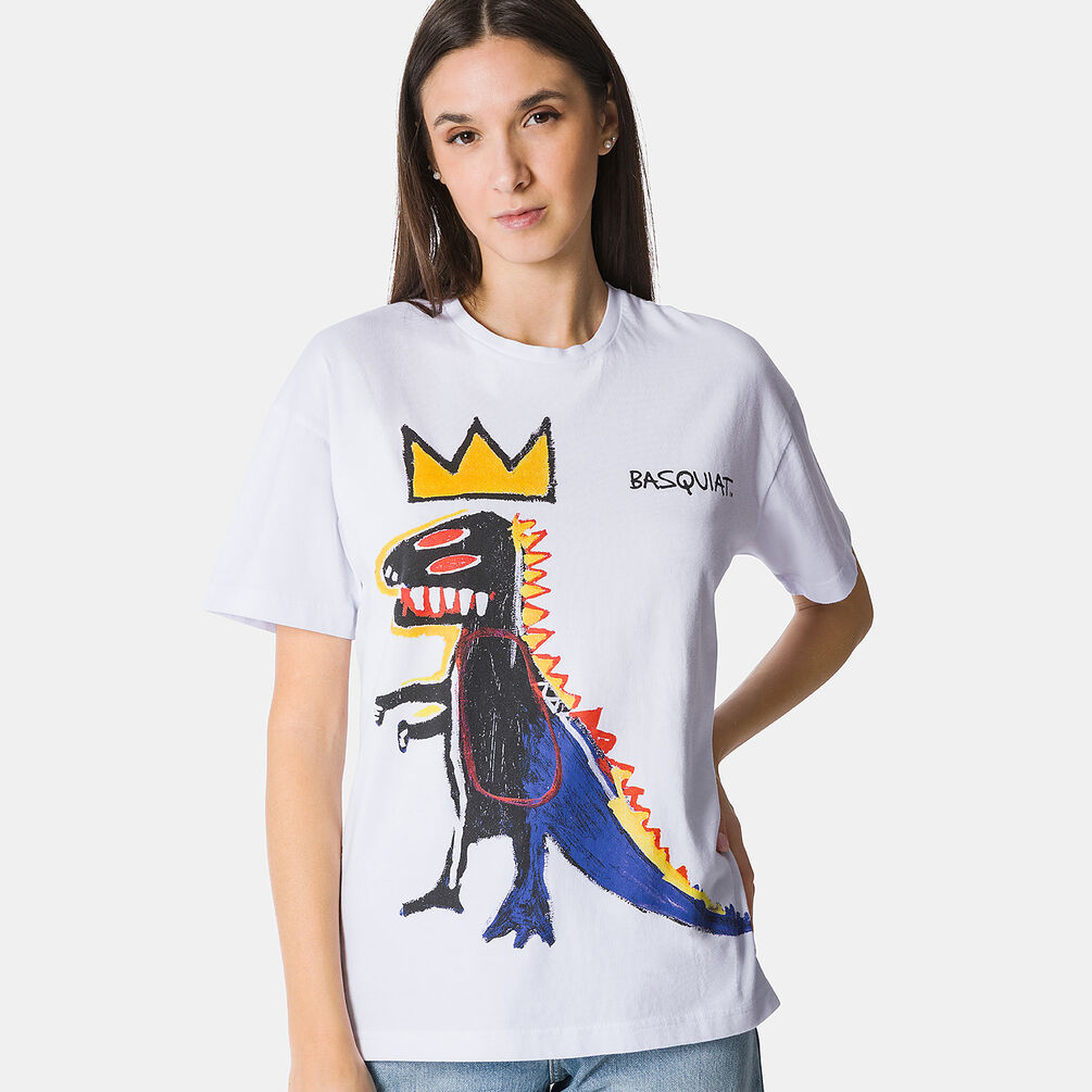 T-shirt Speedy Tee Basquiat, bianco/multicolor