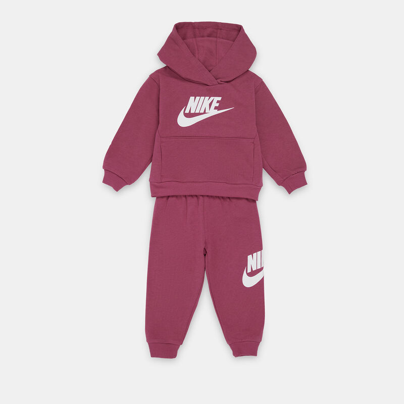 Completo Nike Club Fleece neonati, fucsia/bianco