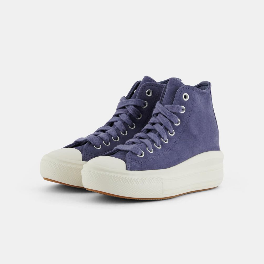 Converse Chuck Taylor All Star Move Platform Suede, blu/beige