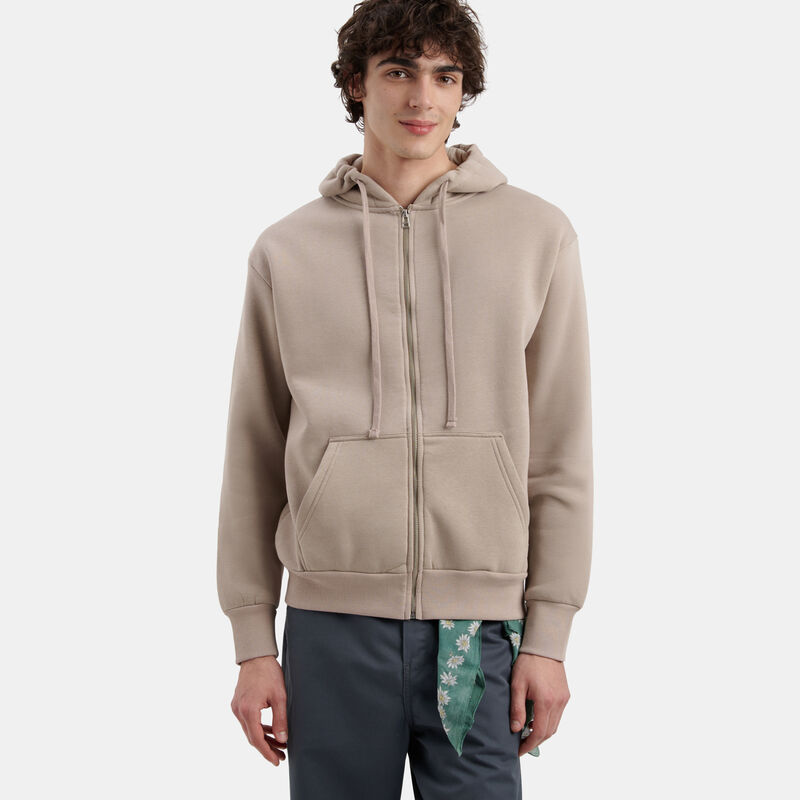 Felpa con zip Speedy Fleece AW LAB, BEIGE